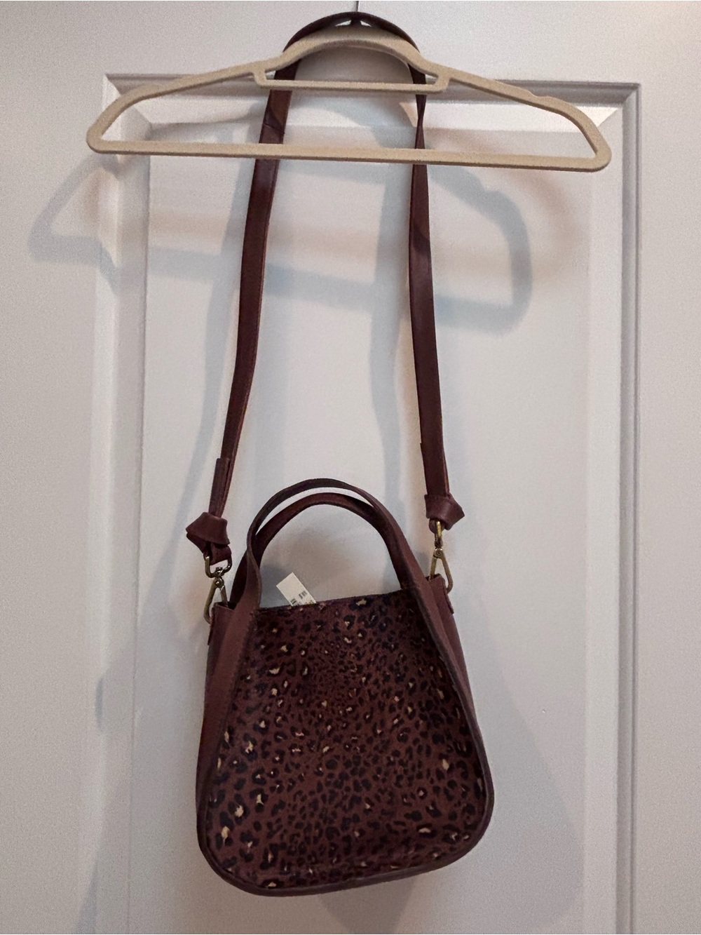 Madewell NWT Sydney Crossbody Bag in the Painted Leopard Calf Hair Edition - Picture 2 of 6